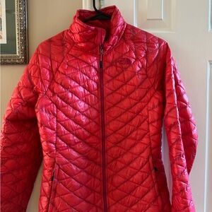 The North Face Women's thermoball Red Puffer Jacket